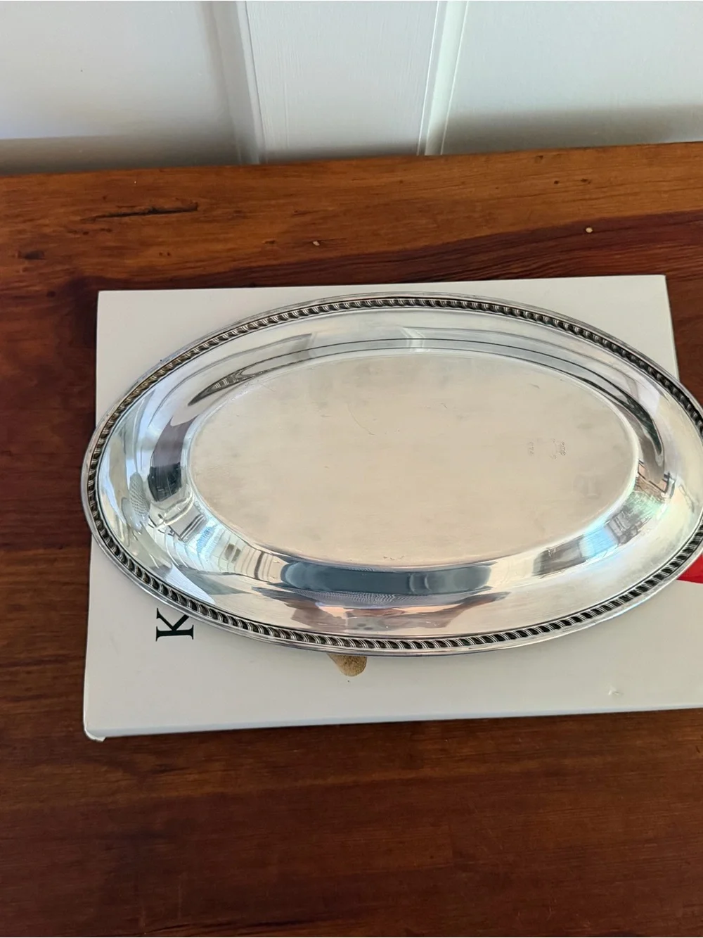 Vintage International Silver Company Silverplate Oval Tray